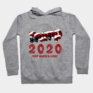 Trump 2020 Keep America Great USA Flag Hoodie